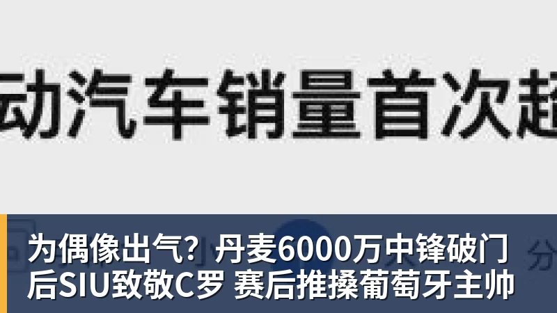 华体会体育为偶像出气？丹麦6000万中锋破门后SIU致敬C罗 赛后推搡葡萄牙主帅
